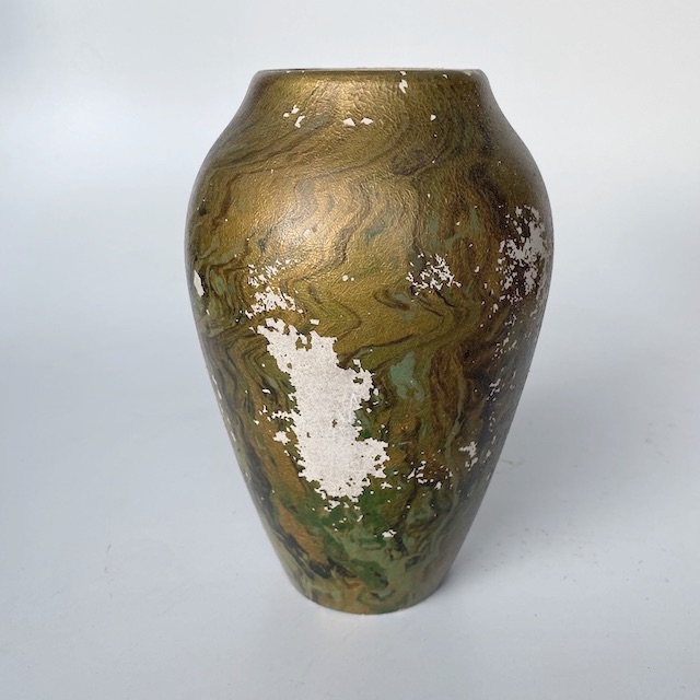 VASE, Antique Gold Aged